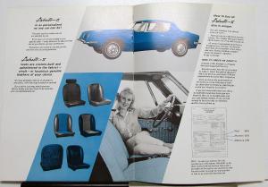 1966 Avanti II Intro Sales Brochure With Color & Trim Selection Sheet Original
