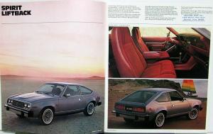 1979 AMC Spirit AMX Concord Pacer Specs Features Colors Sales Brochure Original