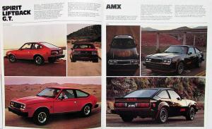 1979 AMC Spirit AMX Concord Pacer Specs Features Colors Sales Brochure Original