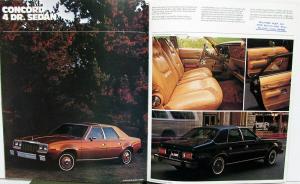 1979 AMC Spirit AMX Concord Pacer Specs Features Colors Sales Brochure Original