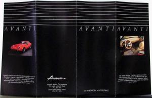 1984 1980s Avanti Color Sales Folder