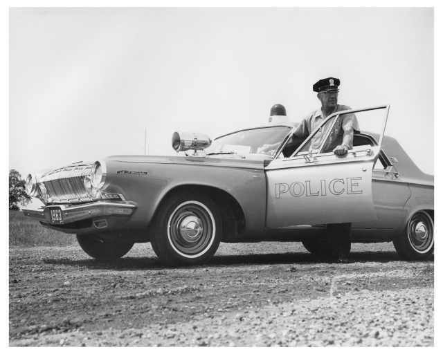 1963 Dodge 330 Police Car Press Photo 0222