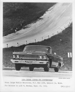 1964 Dodge Custom 880 Convertible Press Photo 0223