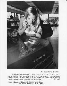 1969 Plymouth Reflections with Ilsa Stein Press Photo 0103