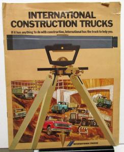 1974 International IH Truck Dealer Oversized Sales Brochure Construction Trucks