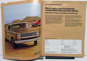 1974 International IH Truck Dealer Oversized Sales Brochure Construction Trucks