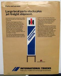 1974 International IH Truck Dealer Oversized Sales Brochure Construction Trucks