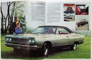 1969 Plymouth Belvedere GTX Road Runner Sport Satellite Sales Brochure Original