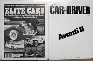 1980 Avanti II Sales Packet Brochure Spec Sheet Article Reprints & More Original