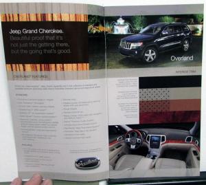 2011 Jeep Grand Cherokee Dealer Sales Brochure Features Options Specifications