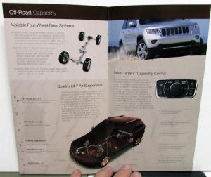 2011 Jeep Grand Cherokee Dealer Sales Brochure Features Options Specifications