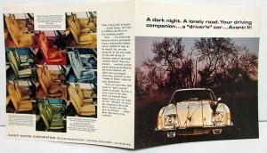 1972 1973 Avanti II Sales Brochure Spec Sheet Article Reprints & More