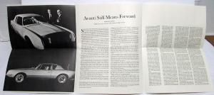 1972 1973 Avanti II Sales Brochure Spec Sheet Article Reprints & More