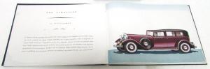 1932 Lincoln Salon Custom Body Types Prestige Color Sales Brochure Original