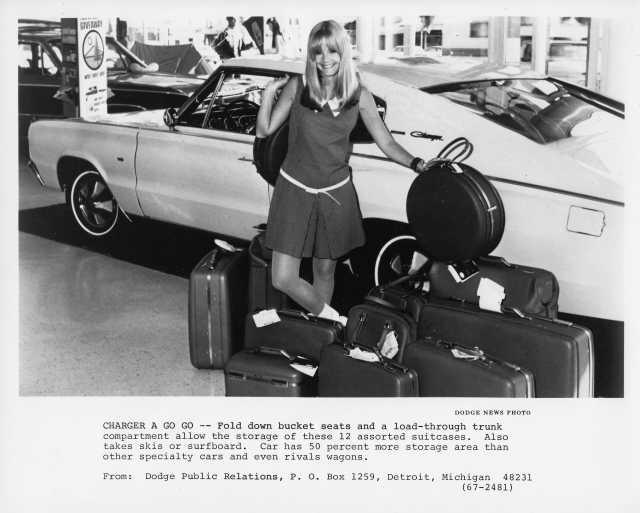 1967 Dodge Charger a Go Go 50 Percent More Storage Press Photo 0241