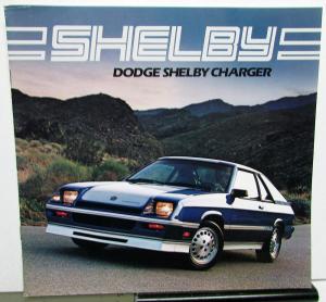 1983 Dodge Shelby Charger Dealer Sales Brochure Carroll Shelby Edition Large