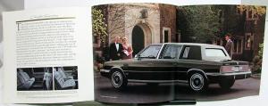1986 Chrysler Limousine Dealer Sales Brochure Folder Features Specs Large