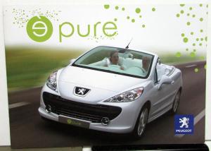 2007 Peugeot Pure 207 Concept Car Brochure Fuel Cell E Car Features Specs