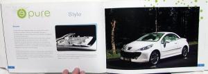 2007 Peugeot Pure 207 Concept Car Brochure Fuel Cell E Car Features Specs