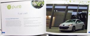 2007 Peugeot Pure 207 Concept Car Brochure Fuel Cell E Car Features Specs