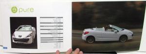 2007 Peugeot Pure 207 Concept Car Brochure Fuel Cell E Car Features Specs