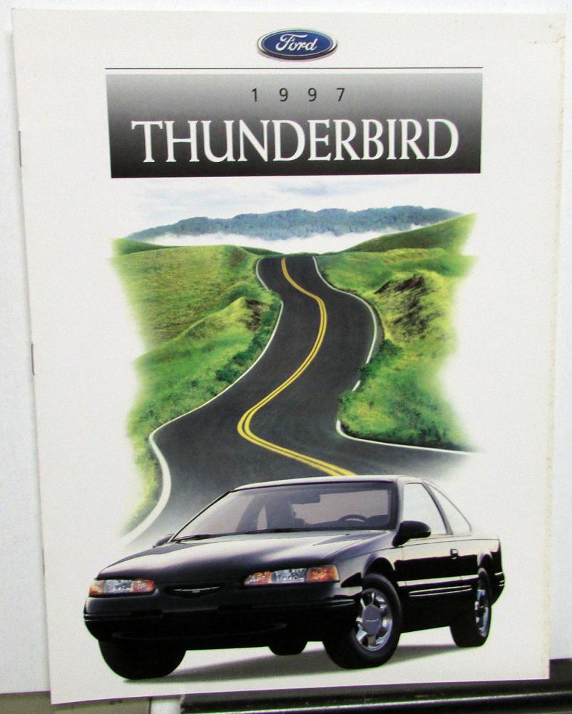 1997 Ford Thunderbird Canadian Dealer Prestige Sales Brochure Large English Text