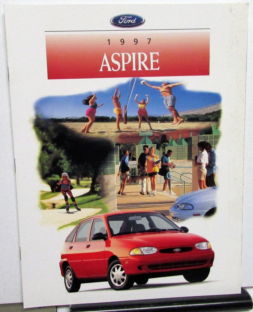 1997 Ford Aspire Canadian Dealer Prestige Sales Brochure Large English Text