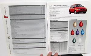 1997 Ford Aspire Canadian Dealer Prestige Sales Brochure Large English Text