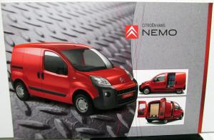 2008-2009 Citroen Nemo Van Dealer Sales Brochure UK Market Right Hand Steer