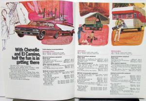 1969 Chevrolet Sports Department Towing Brochure Chevelle Camaro Nova Truck