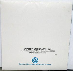 1974 Volkswagen Snow Rain Sun Sales Brochure Nothing Can Stop You Now