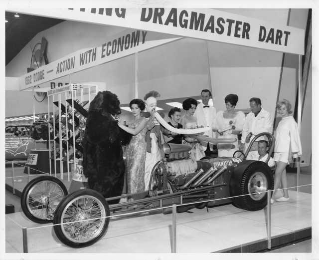1962 Dodge Dragmaster Dart with Jim Nelson Press Photos 0255 - Set of 6