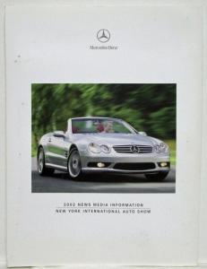 2002 Mercedes-Benz New York Intl Auto Show Press Kit SL55 AMG GST SL ML500 G500