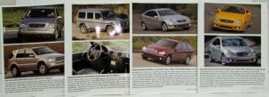 2002 Mercedes-Benz New York Intl Auto Show Press Kit SL55 AMG GST SL ML500 G500