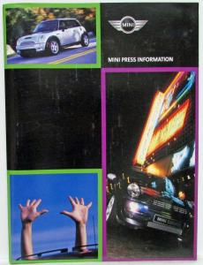 2002 MINI Cooper New York International Auto Show Press Kit