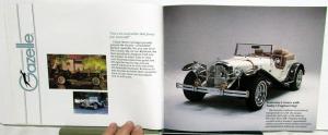 1984 1985 Gazelle Speedster C & TD by Classic Motor Carriages Sales Brochure