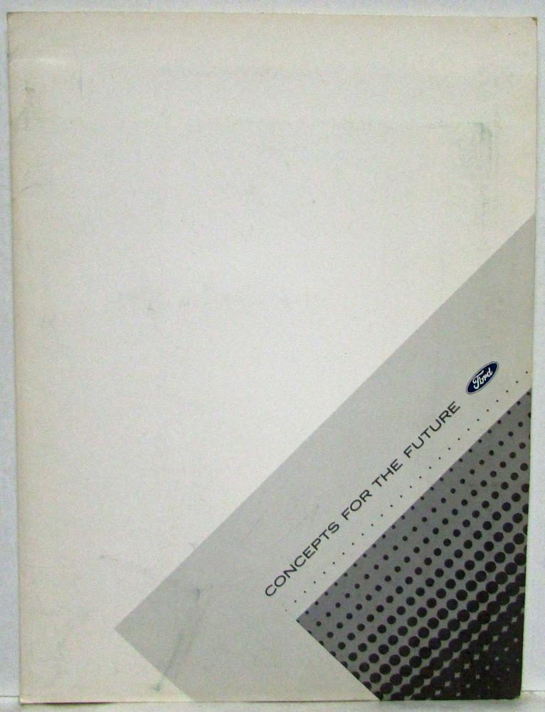 1994 Ford Concepts for Future Press Kit - Profile Contempra Splash Powerstroke