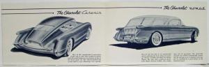 1954 Chevrolet Future Cars Sales Brochure Experimental Concept Corvair & Nomad
