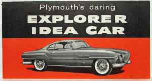 1954 Plymouth Explorer Idea Car Concept Sales Folder