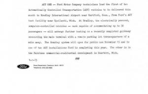 1975 Ford Act Vehicle for Bradley Intl Airport Press Photo and Release 0327