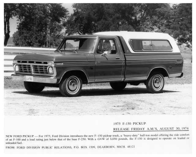 1975 Ford F-150 Pickup Press Photo 0328