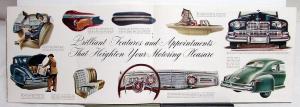 1946 Lincoln & Continental V-12 Sedan Club Coupe Cabriolet Sales Brochure Orig