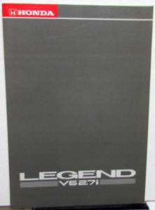 1988 Honda Legend V6 2.7i Limousine Foreign Dealer German Text Sales Brochure