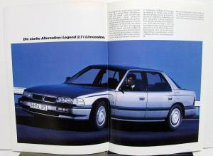 1988 Honda Legend V6 2.7i Limousine Foreign Dealer German Text Sales Brochure