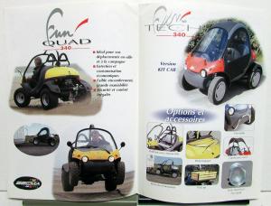2004 SECMA Fun Quad Dealer Sales Brochure Set French Text 340 500 50 ATV