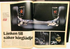 1992 Volvo 850 GLT Foreign Dealer Sales Portfolio Set Swedish Text Large Rare