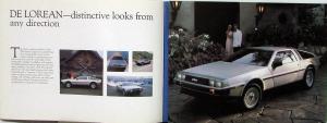 1981 DeLorean Prestige Sales Brochure Original Black Cover California Reference