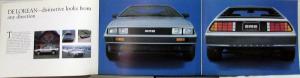 1981 DeLorean Prestige Sales Brochure Original Black Cover California Reference