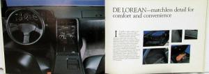 1981 DeLorean Prestige Sales Brochure Original Black Cover California Reference