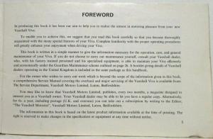 1966 Vauxhall Viva Owners Manual Handbook Incl Wiring Diagram - TS 818 - UK Mkt